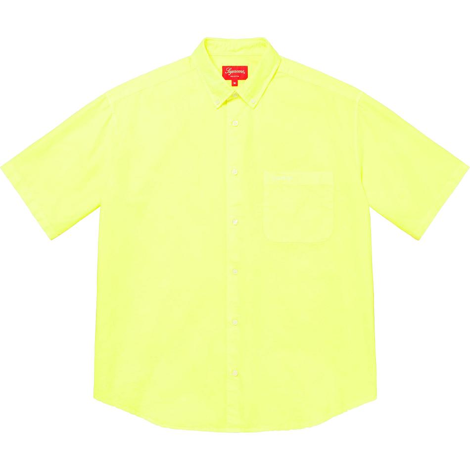 Camisas Supreme Loose Fit S/S Oxford Amarillo | AR209GL