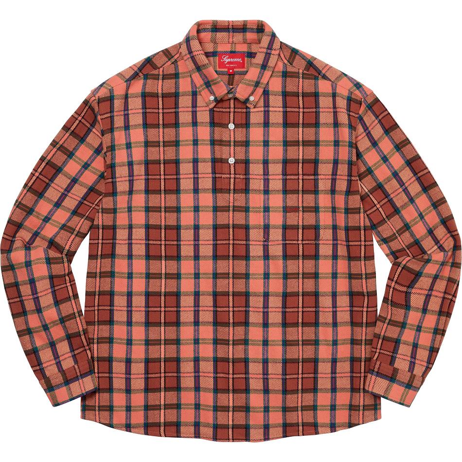 Camisas Supreme Pullover Plaid Flannel Rosas | AR213LH