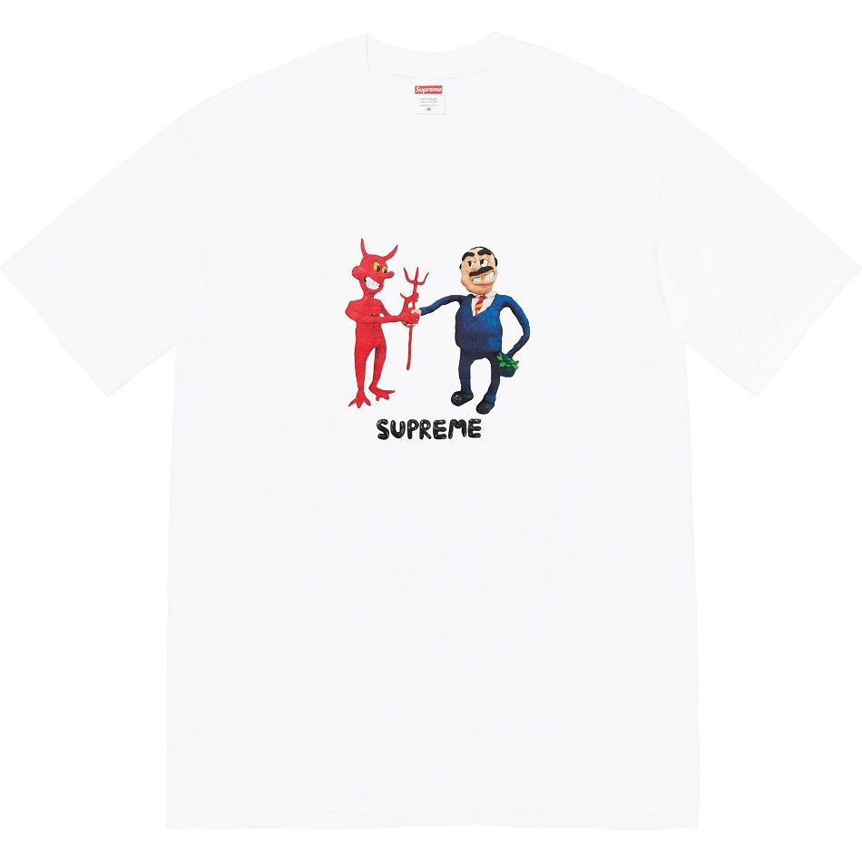 Camiseta Supreme Business Tee Blancas | AR374BC