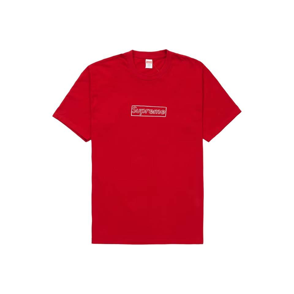 Camiseta Supreme Kaws Chalk Rojas | AR392HK