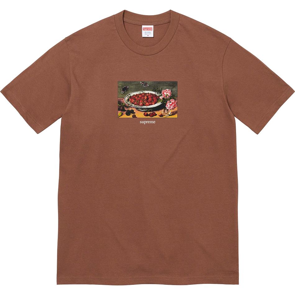 Camiseta Supreme Strawberries Tee Marrones | AR340HK