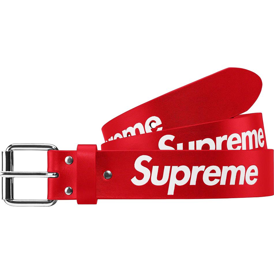 Cinturones Supreme Repeat Cuero Belt Rojas | AR428MA