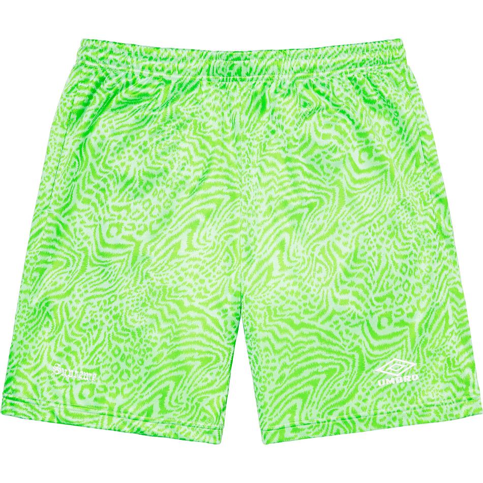 Pantalones Cortos Supreme Jacquard Animal Print Soccer Verde | AR229OR