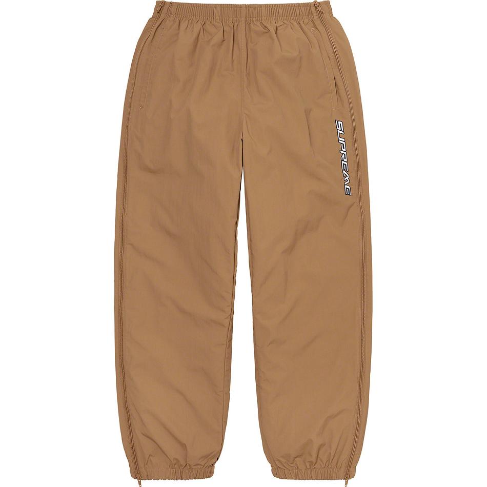 Pantalones Supreme Full Zip Baggy Warm Up Pant Marrones | AR158HK