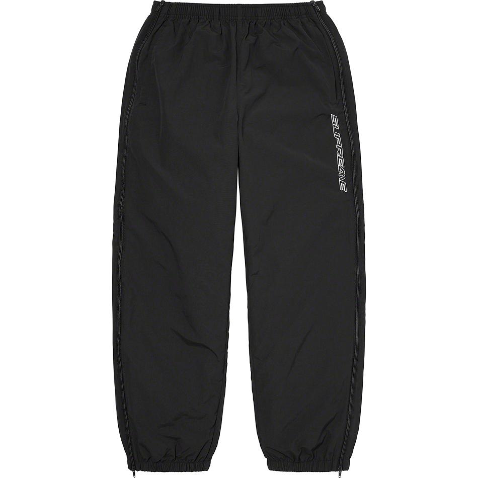 Pantalones Supreme Full Zip Baggy Warm Up Pant Negras | AR159JJ