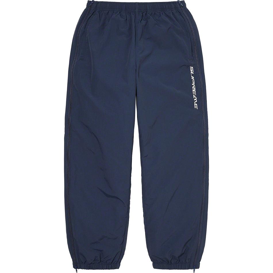 Pantalones Supreme Full Zip Baggy Warm Up Pant Azul Marino | AR161LH