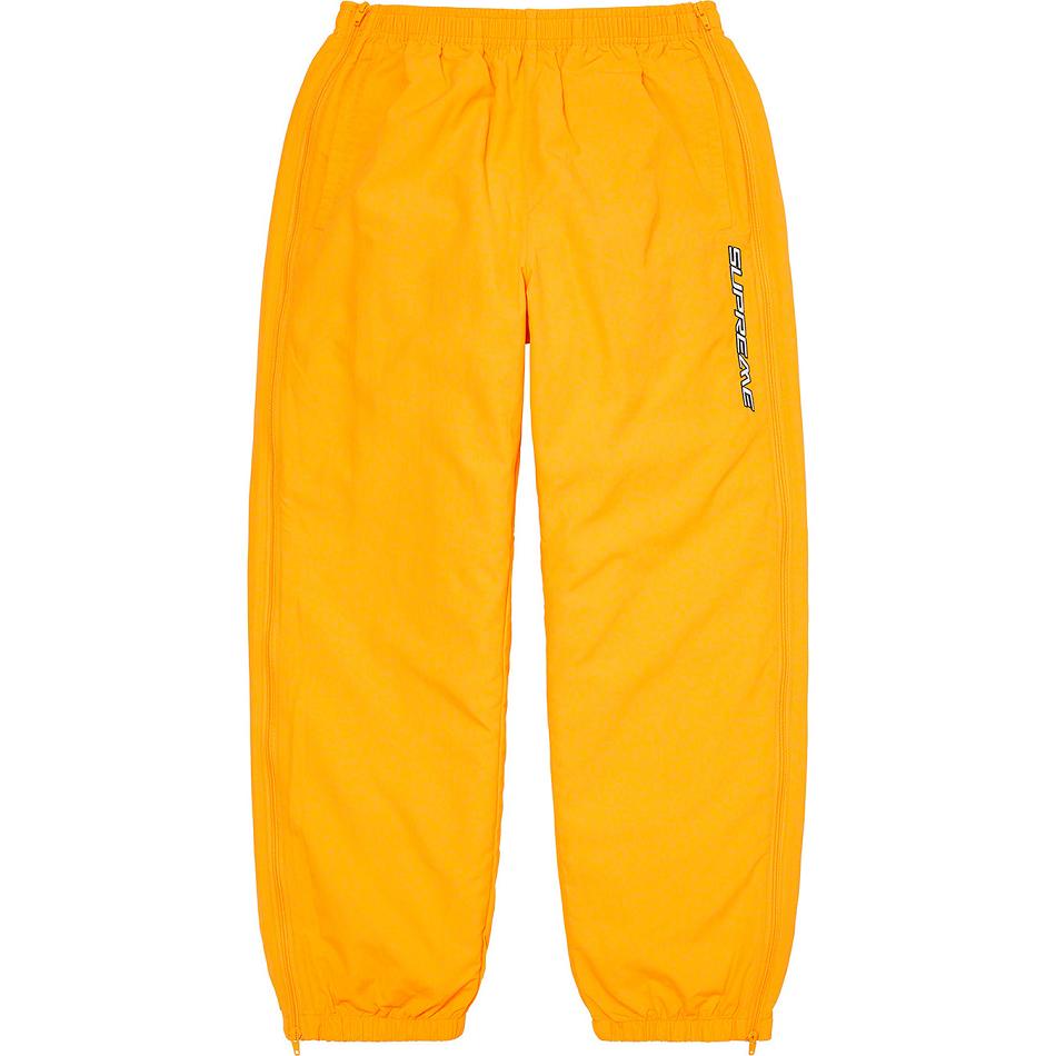 Pantalones Supreme Full Zip Baggy Warm Up Pant Amarillo | AR162ZG