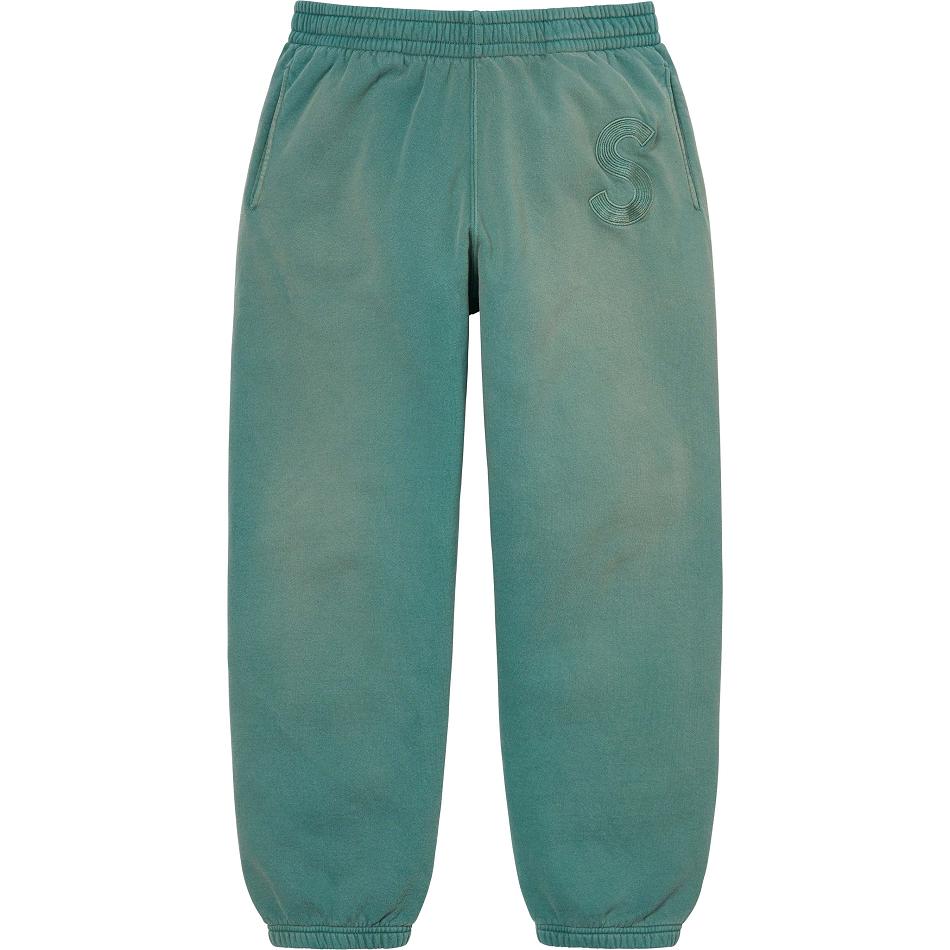 Pantalones Supreme Overdyed S Logo Sweatpant Aqua | AR187LH