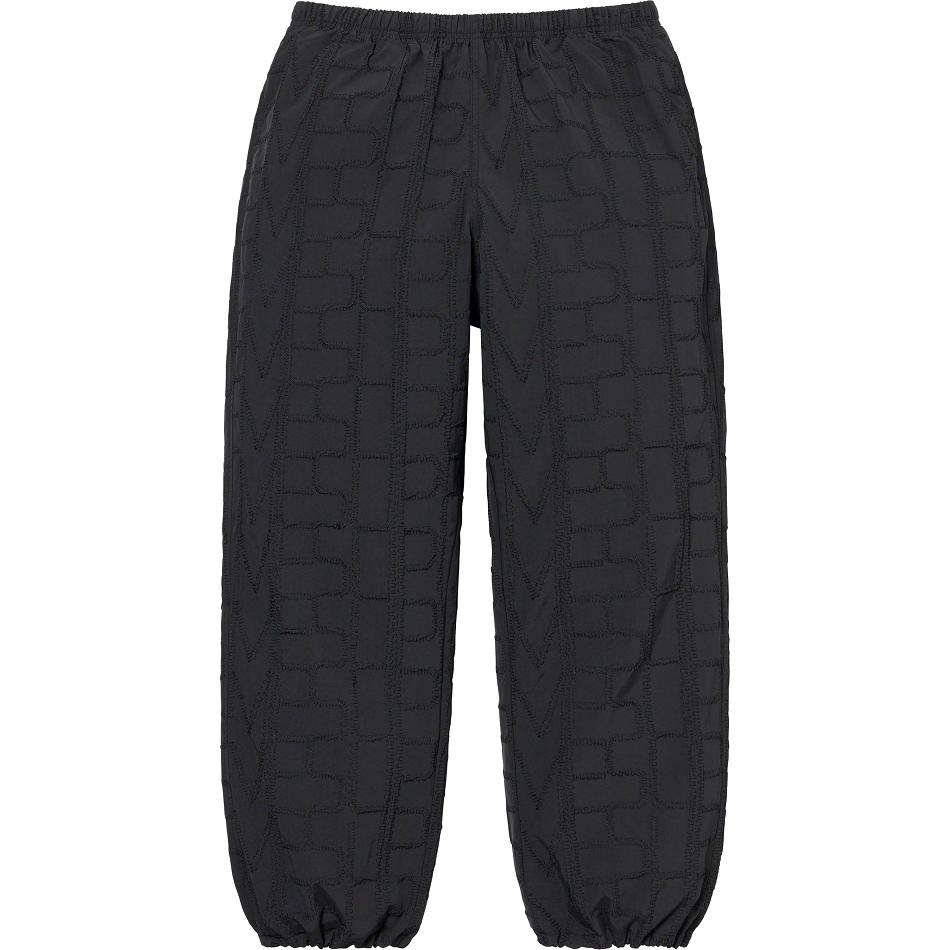 Pantalones Supreme Repeat Stitch Pista Pant Negras | AR191VD