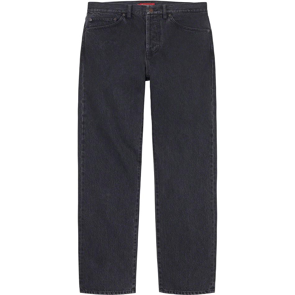 Pantalones Supreme Stone Washed Black Slim Jean Negras | AR157GL