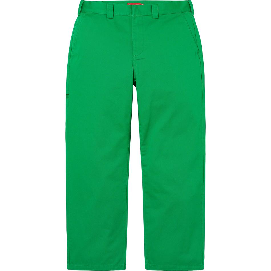 Pantalones Supreme Trabajo Pant Verde | AR173TV