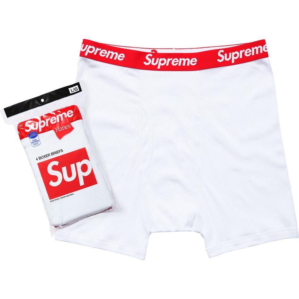 Ropa Interior Supreme Hanes® Boxer Briefs (4 Pack) Blancas | AR490PQ