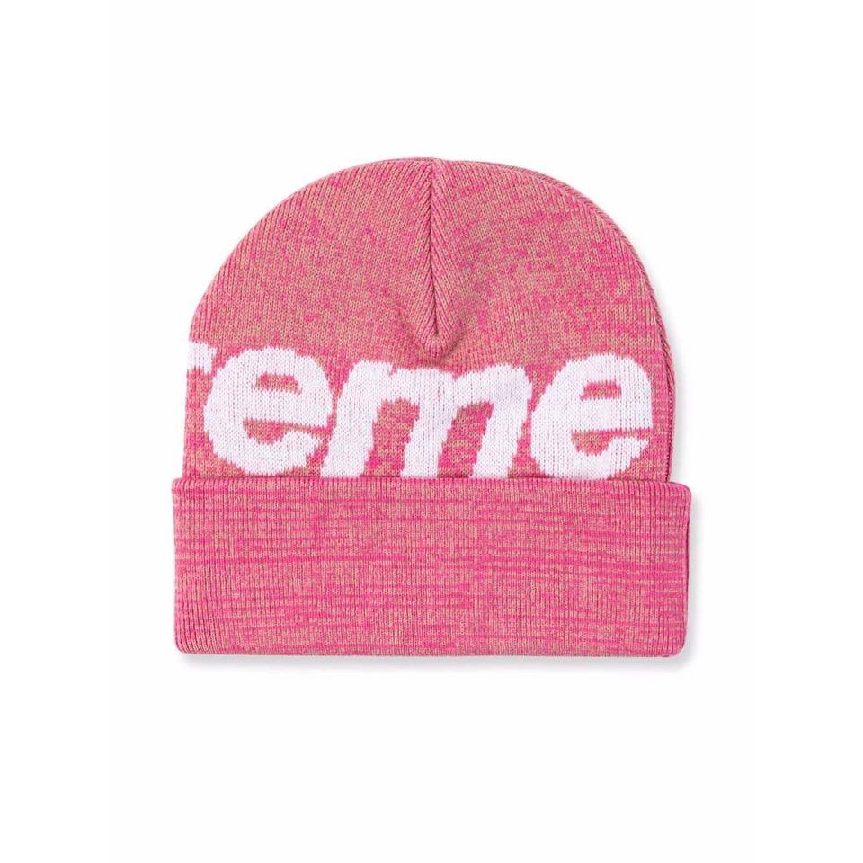 Sombreros Supreme Big Logo Beanie Rosas | AR479NB