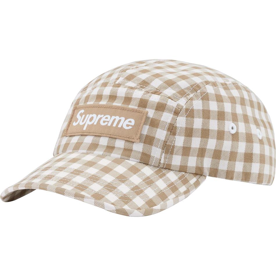 Sombreros Supreme Gingham Camp Cap Marrones | AR474ZG