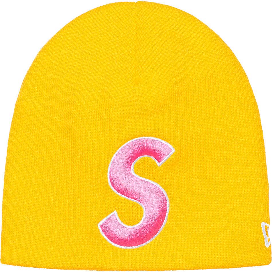 Sombreros Supreme New Era® S Logo Beanie Amarillo | AR438PQ