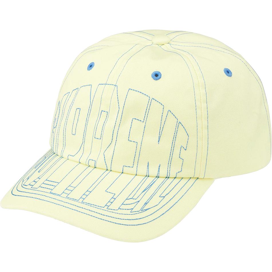 Sombreros Supreme Visor Stitch 6-Panel Amarillo | AR463OR