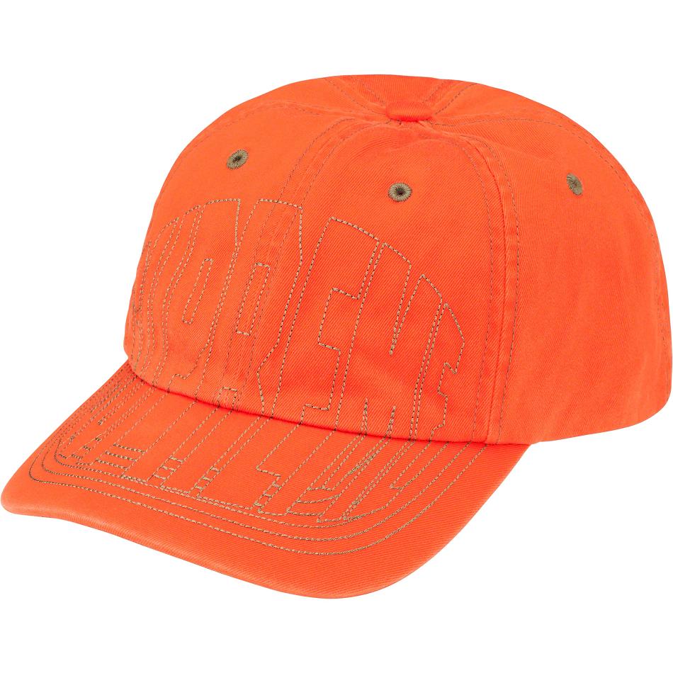 Sombreros Supreme Visor Stitch 6-Panel Naranjas | AR464PQ