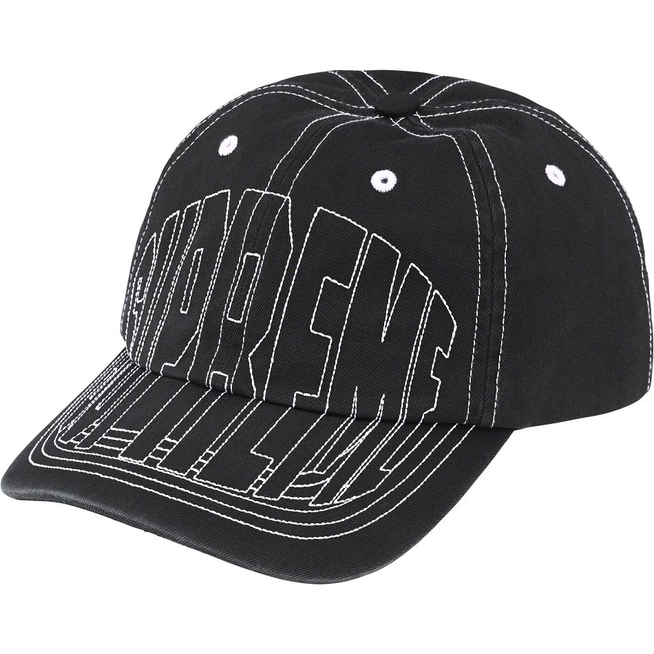 Sombreros Supreme Visor Stitch 6-Panel Negras | AR467DN