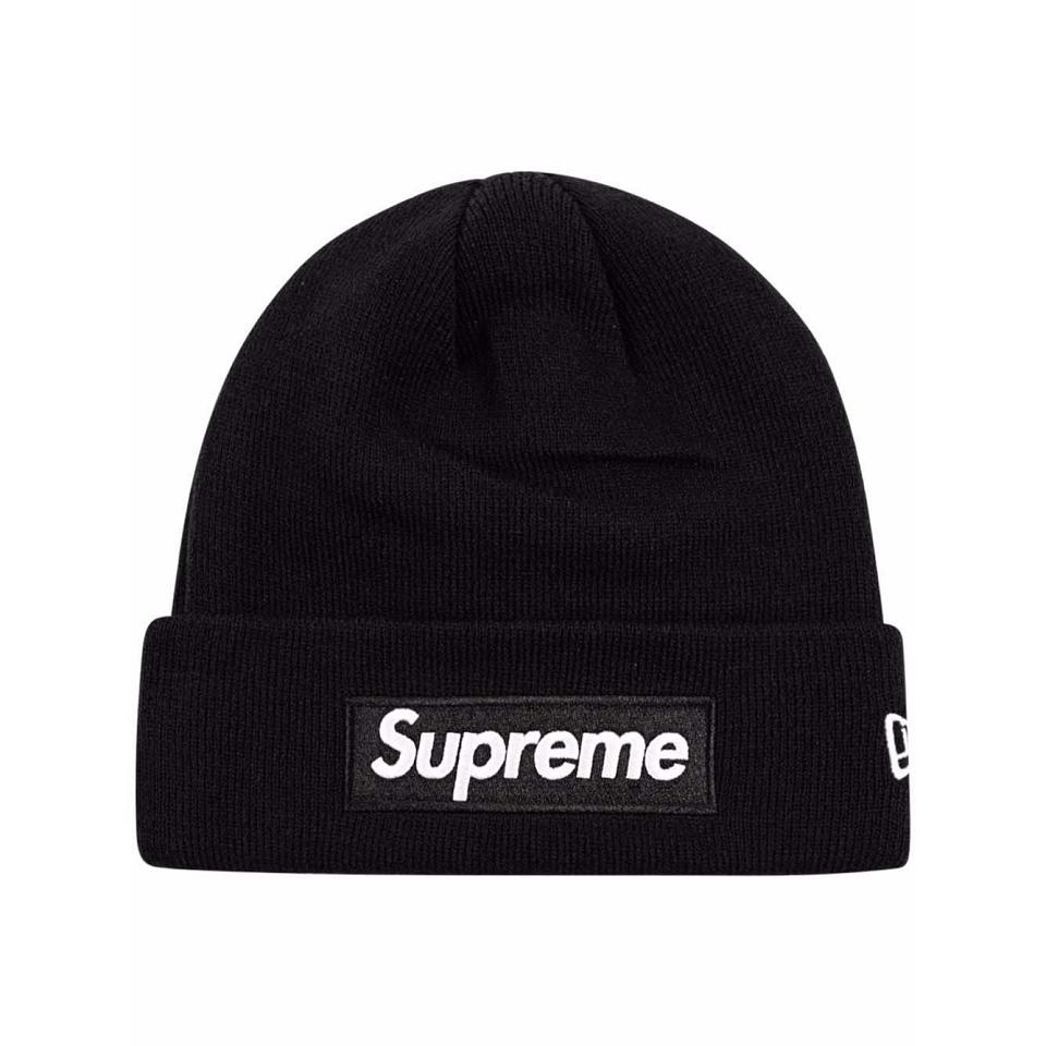 Sombreros Supreme x New Era Box Logo Beanie Negras | AR485TV