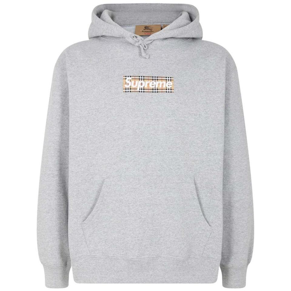 Sudadera Con Capucha Supreme X Burberry Gris | AR133JJ