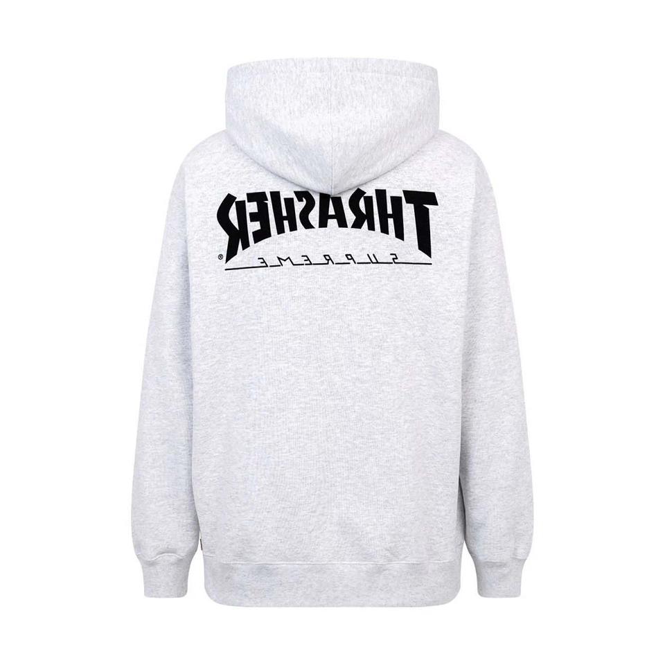 Sudadera Con Capucha Supreme X Thrasher Logo Print “FW21” Gris | AR136ZG