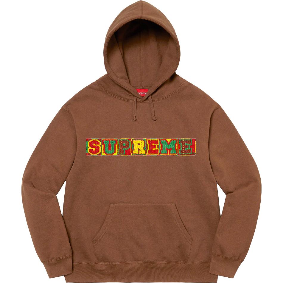 Sudaderas Supreme Beaded Encapuchado Marrones | AR318ZG