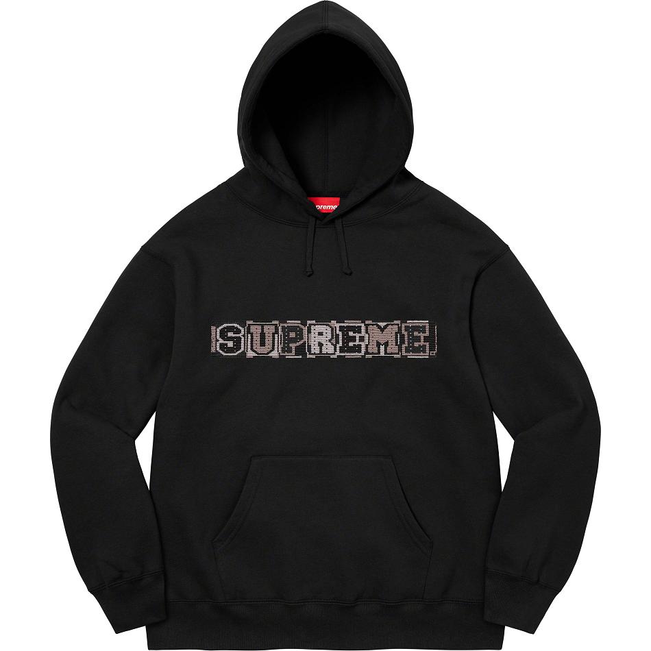 Sudaderas Supreme Beaded Encapuchado Negras | AR316KI