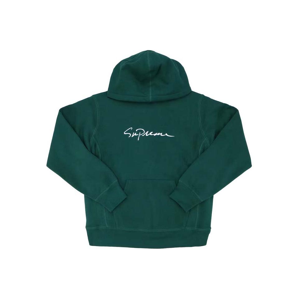 Sudaderas Supreme Classic Script Encapuchado Verde | AR323NB