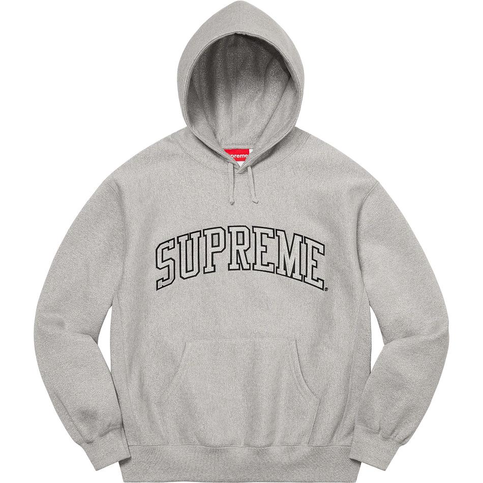 Sudaderas Supreme Glitter Arc Encapuchado Gris | AR292ZG