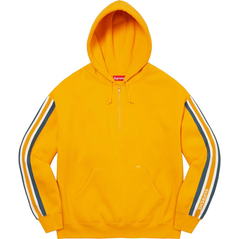 Sudaderas Supreme Half Zip Encapuchado Doradas | AR297NB