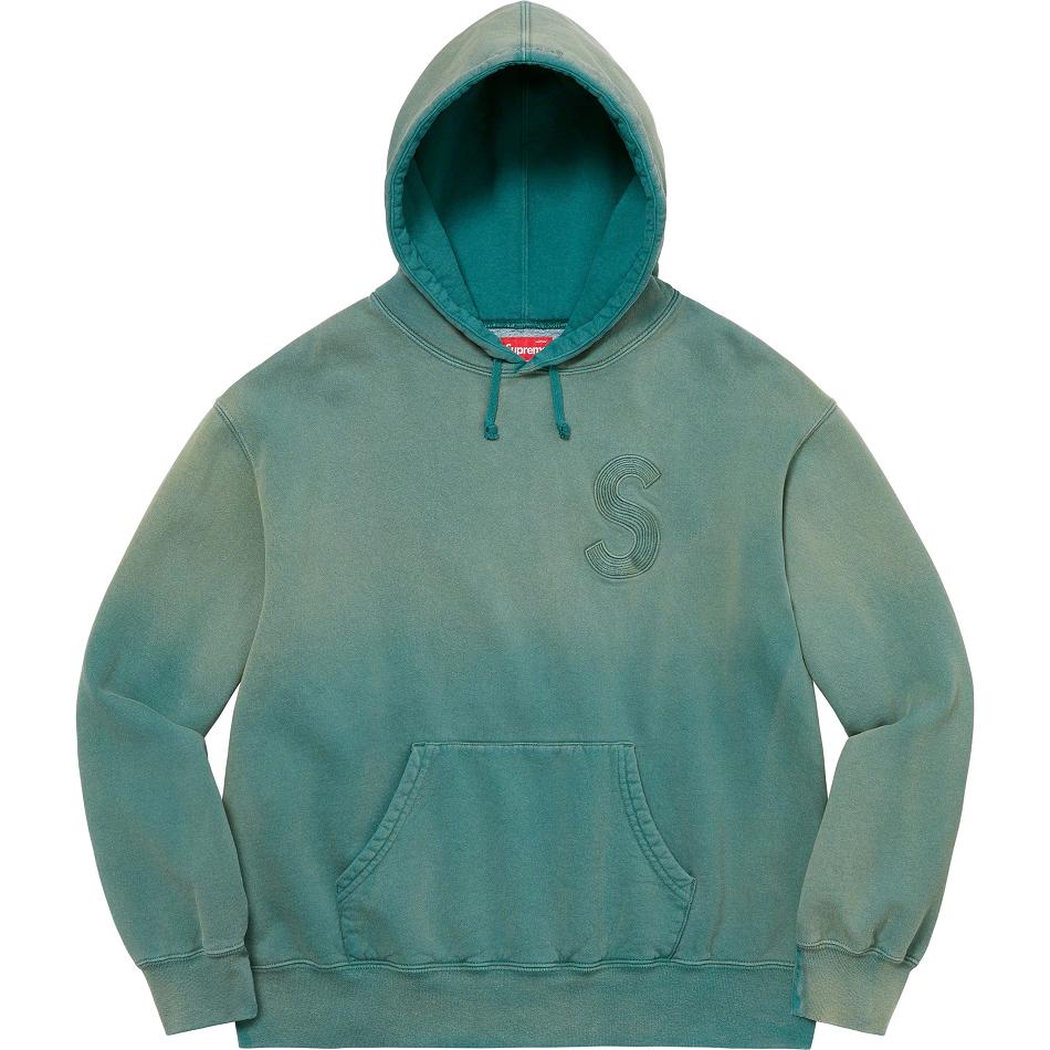 Sudaderas Supreme Overdyed S Logo Encapuchado Azul Marino | AR311DN