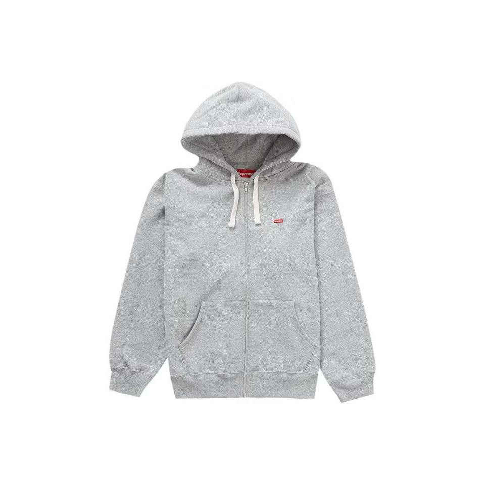 Sudaderas Supreme Small Box Drawcord Zip Up Encapuchado Gris | AR332IS