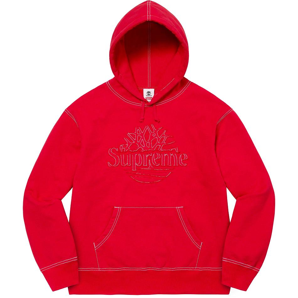 Sudaderas Supreme Timberland® Encapuchado Rojas | AR291LH