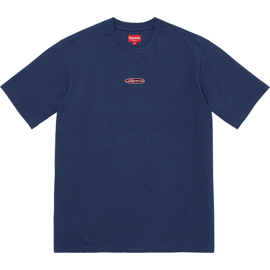 Suéteres Supreme Oval Logo S/S Top Azul Marino | AR253UT