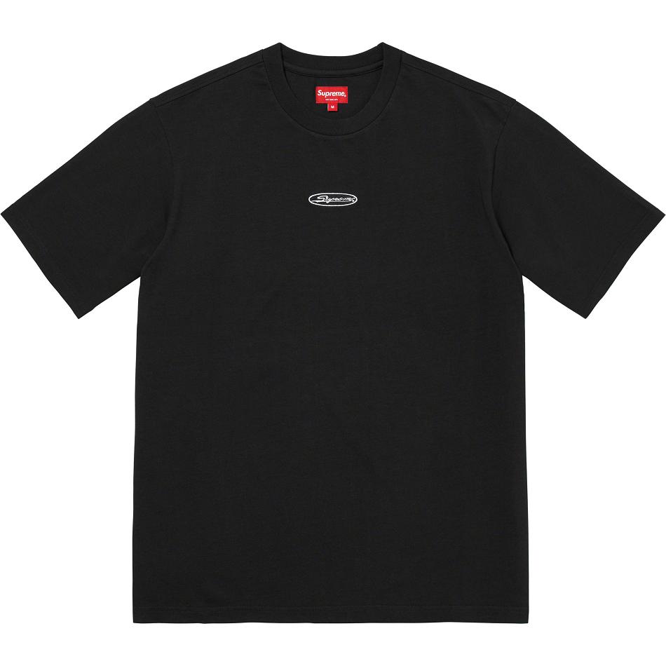 Suéteres Supreme Oval Logo S/S Top Negras | AR254IS