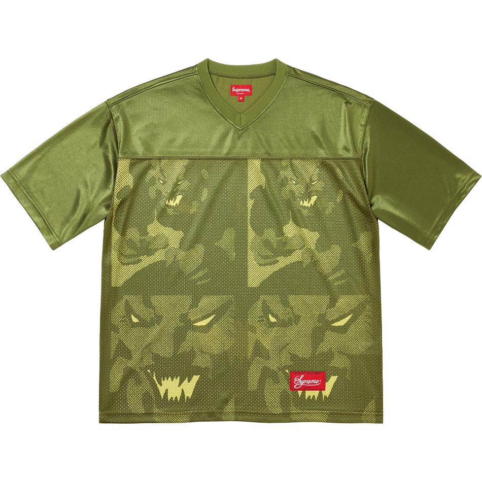 Suéteres Supreme Ronin Football Jersey Verde Oliva | AR285DN