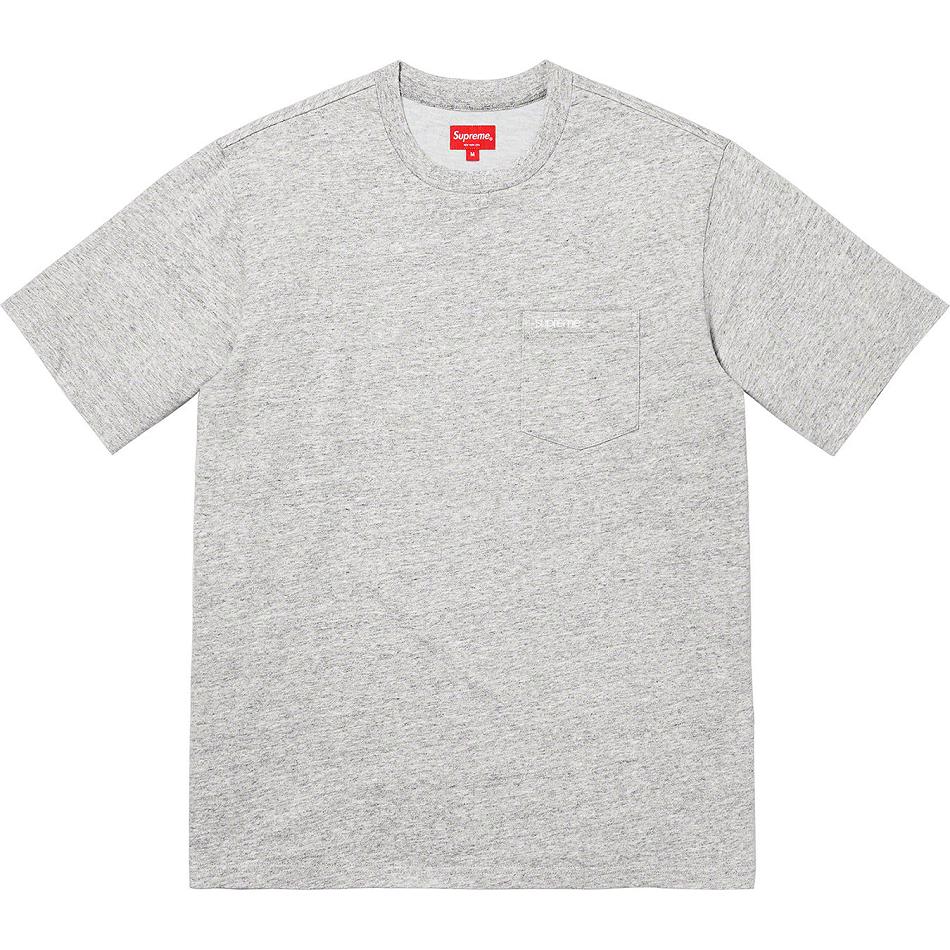 Suéteres Supreme S/S Pocket Tee Gris | AR272MA