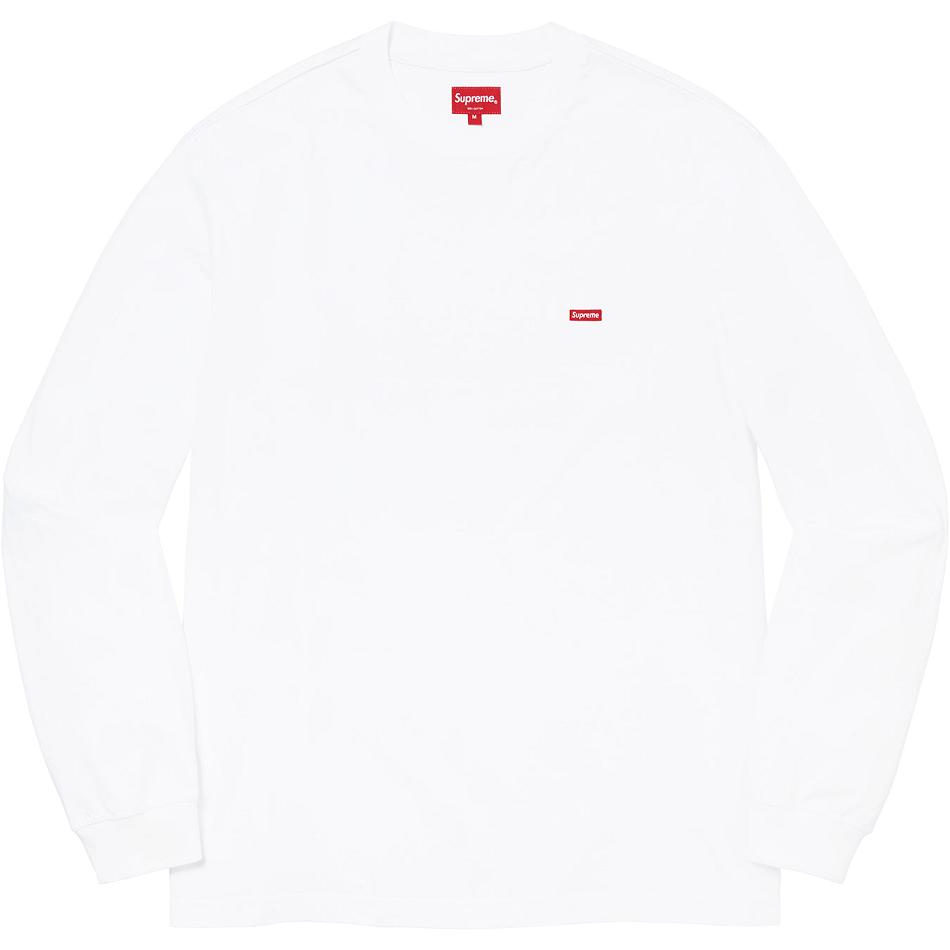 Suéteres Supreme Small Box L/S Tee Blancas | AR244BC