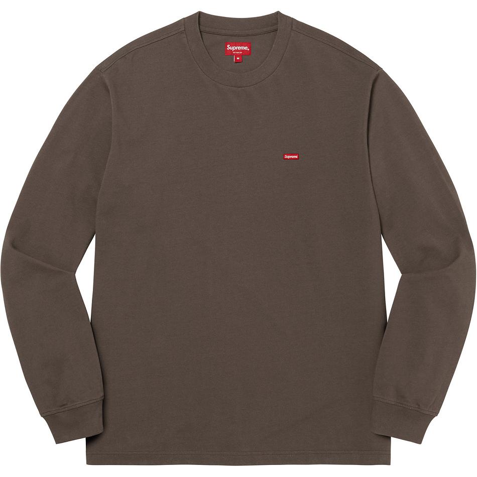 Suéteres Supreme Small Box L/S Tee Marrones | AR250RW