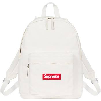 Bolsas Supreme Lona Backpack Blancas | AR426BC