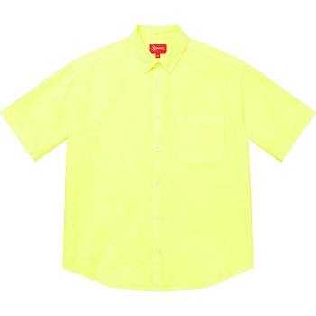 Camisas Supreme Loose Fit S/S Oxford Amarillo | AR209GL