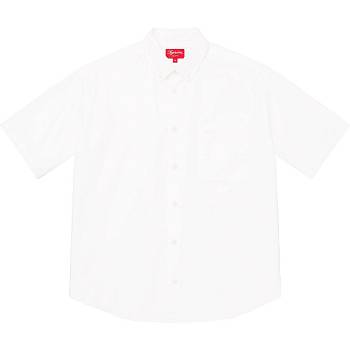 Camisas Supreme Loose Fit S/S Oxford Blancas | AR208FM