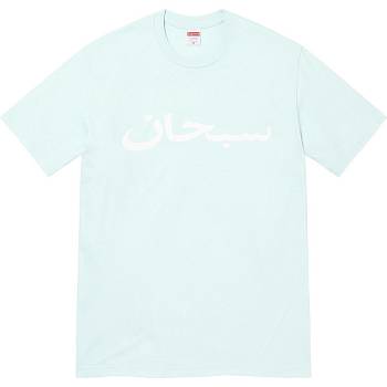 Camiseta Supreme Arabic Logo Tee Verde Menta | AR383UT