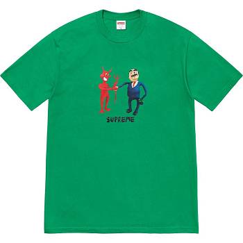 Camiseta Supreme Business Tee Verde | AR377QZ