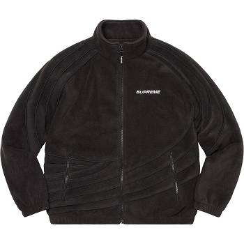 Chaquetas Supreme Carreras Fleece Negras | AR147TV