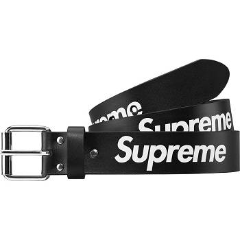 Cinturones Supreme Repeat Cuero Belt Negras | AR429QZ