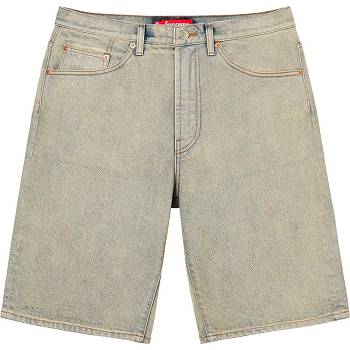 Pantalones Cortos Supreme Baggy Denim Kaki | AR234FM