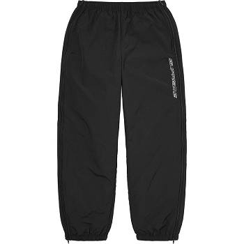 Pantalones Supreme Full Zip Baggy Warm Up Pant Negras | AR159JJ