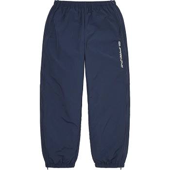 Pantalones Supreme Full Zip Baggy Warm Up Pant Azul Marino | AR161LH