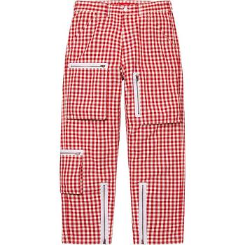 Pantalones Supreme Gingham Flight Pant Rojas | AR198RW